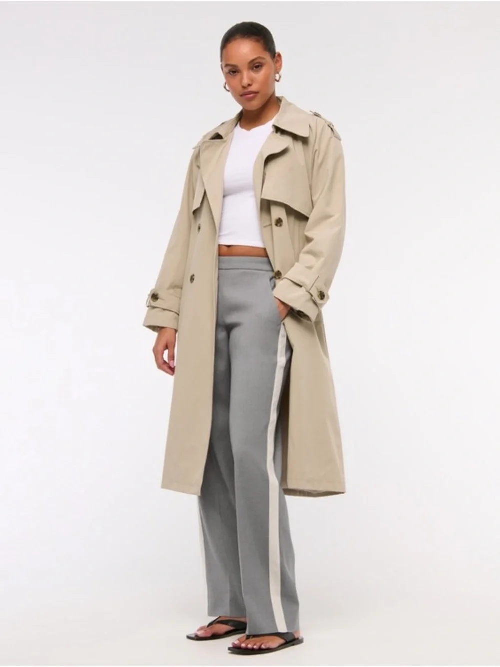 Abercrombie & Fitch Taupe Gray Pull-On Trousers - Picture 5 of 5